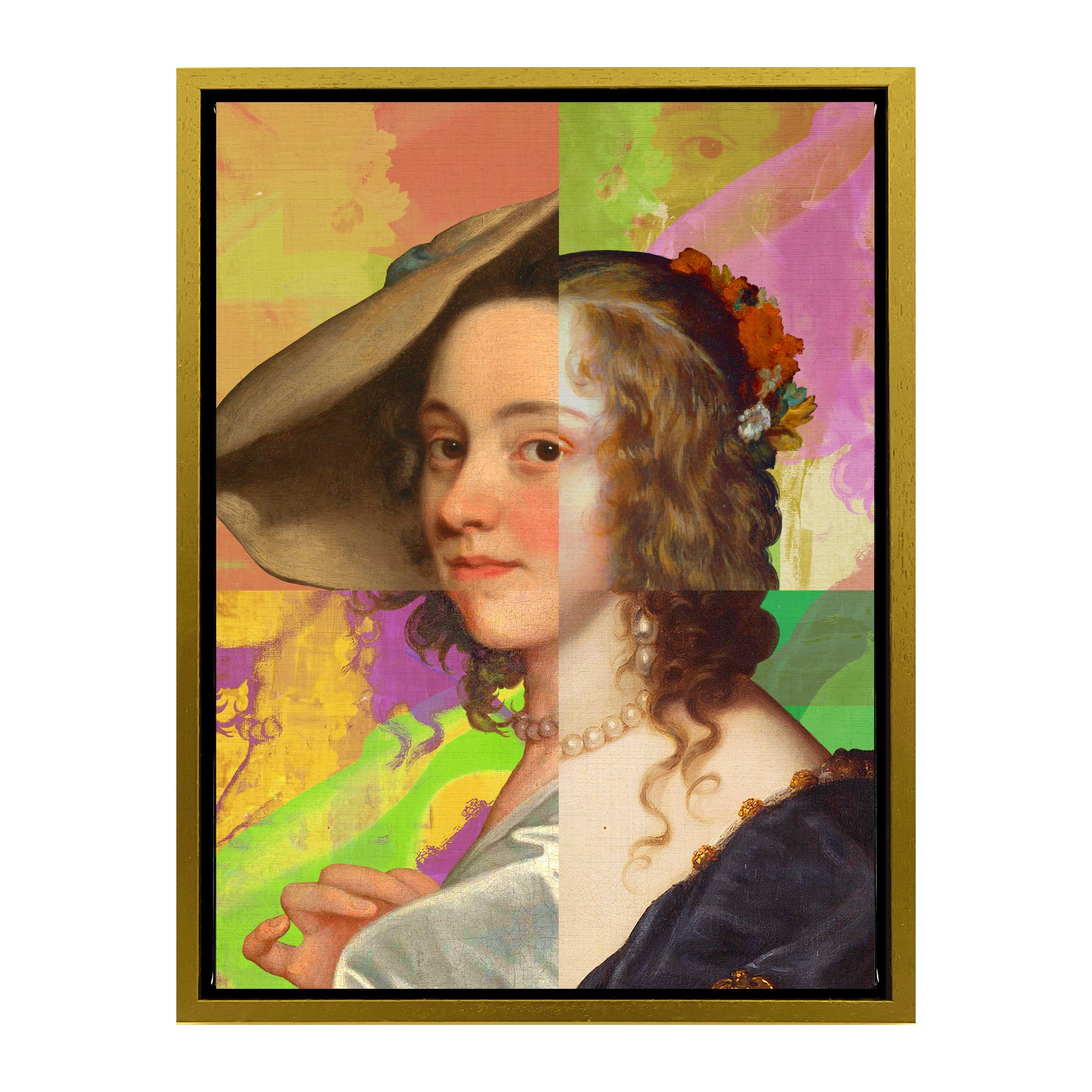 Lady Puzzled Portrait Purple Dress Unique Renaissance Inspired Wall lady-puzzled-portrait-purple-dress-unique-renaissance-inspired-wall