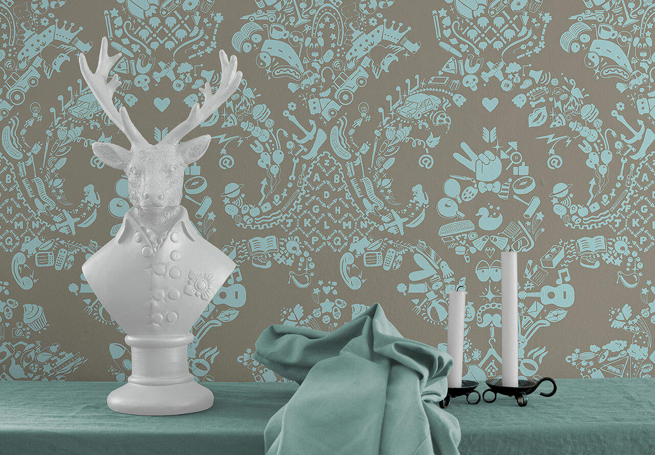 Damask Wallpaper | Damask Pattern Wallpaper | Mineheart