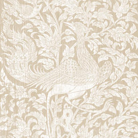 Arts & Crafts Patchwork Wallpaper - Beige