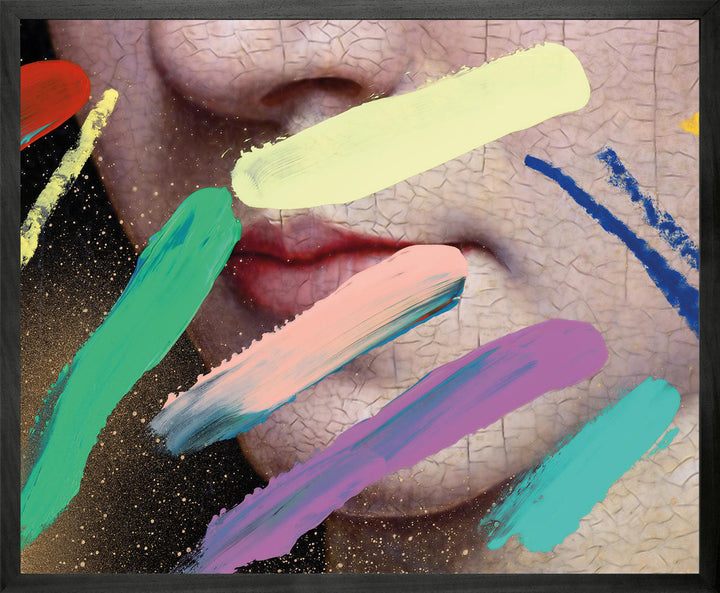 Chad Wys Pastel marks over lips