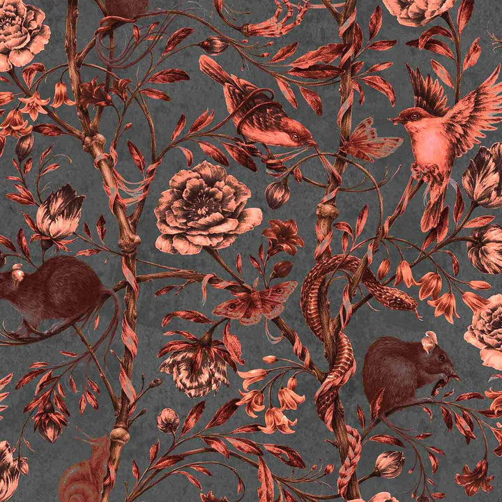 Courtney Brims Back to Nature Red Wallpaper