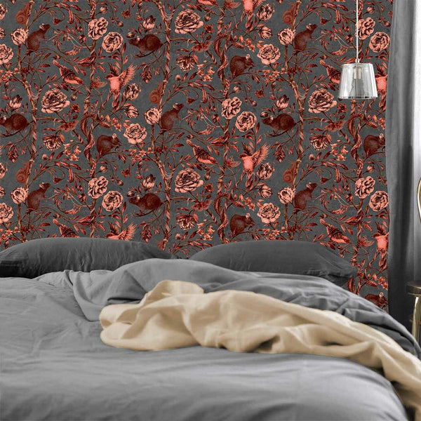 Courtney Brims Back to Nature Red Wallpaper