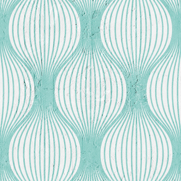 Emanuele Pangrazi Aquamarine Geometric Bulbs Wallpaper