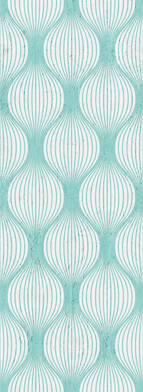 Emanuele Pangrazi Aquamarine Geometric Bulbs Wallpaper