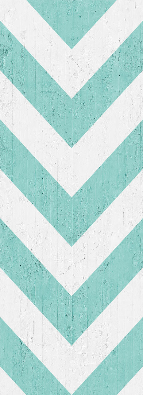 Emanuele Pangrazi Aquamarine Geometric Stripes Wallpaper