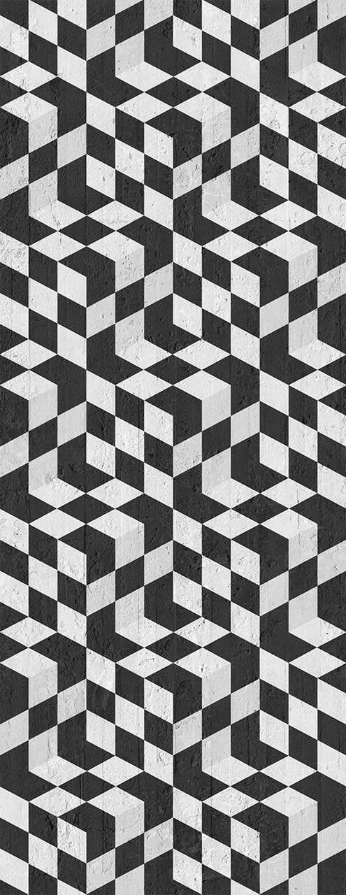 Emanuele Pangrazi Black Geometric Cubes Wallpaper