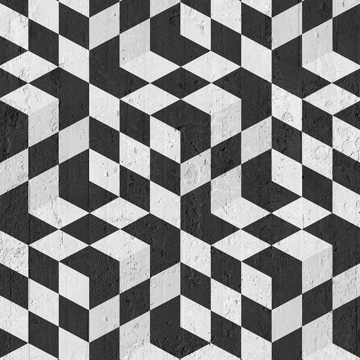 Emanuele Pangrazi Black Geometric Cubes Wallpaper