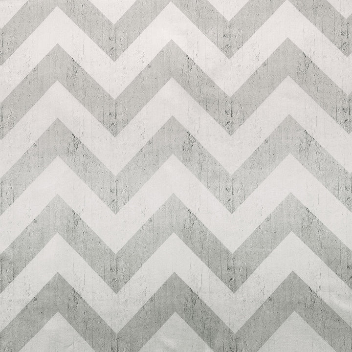 Emanuele Pangrazi Geometric Stripes Printed Fabric- Grey