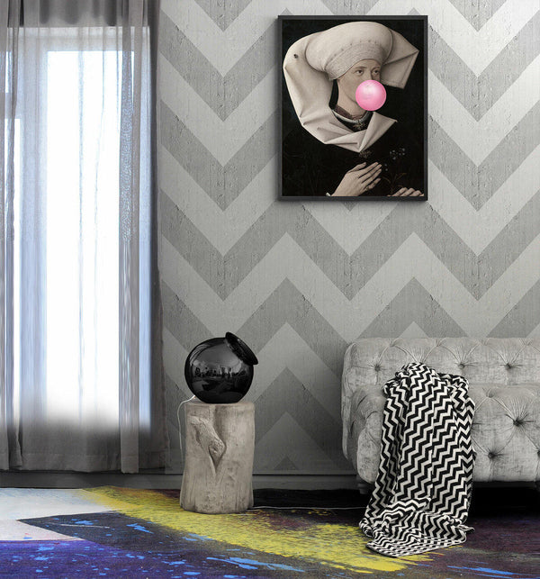 Emanuele Pangrazi Geometric Stripes Wallpaper