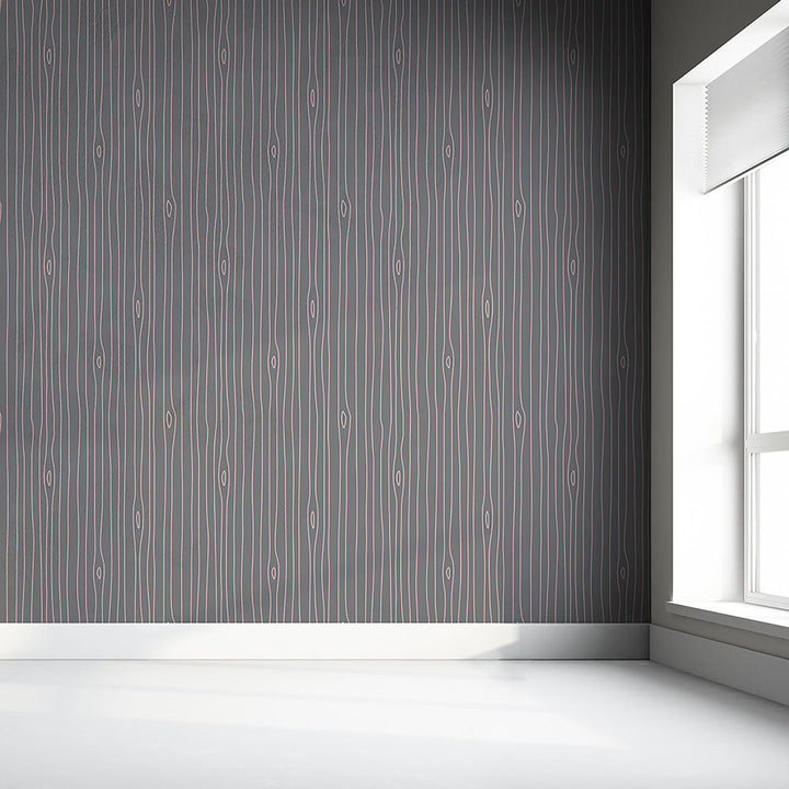 Emanuele Pangrazi Grey and Pink Woodgrain Outline wallpaper