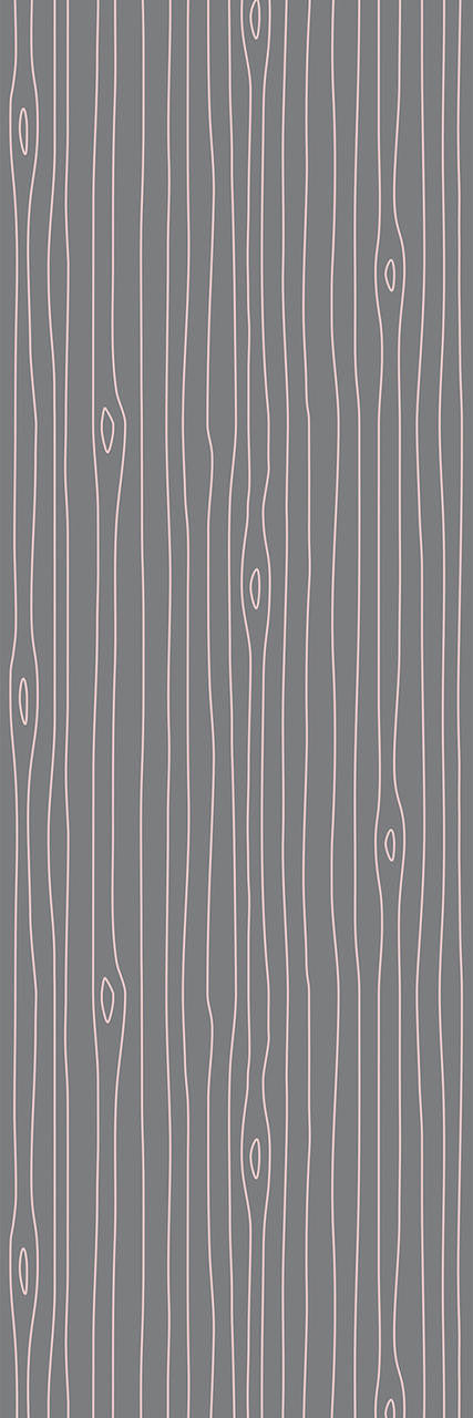 Emanuele Pangrazi Grey and Pink Woodgrain Outline wallpaper