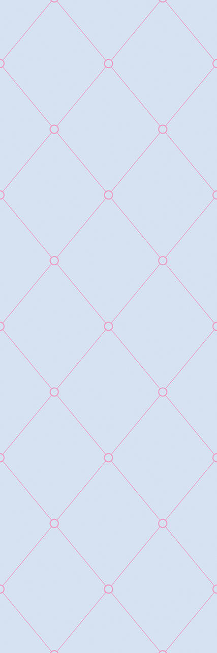 Emanuele Pangrazi Light blue and Pink Quilt Outline Wallpaper