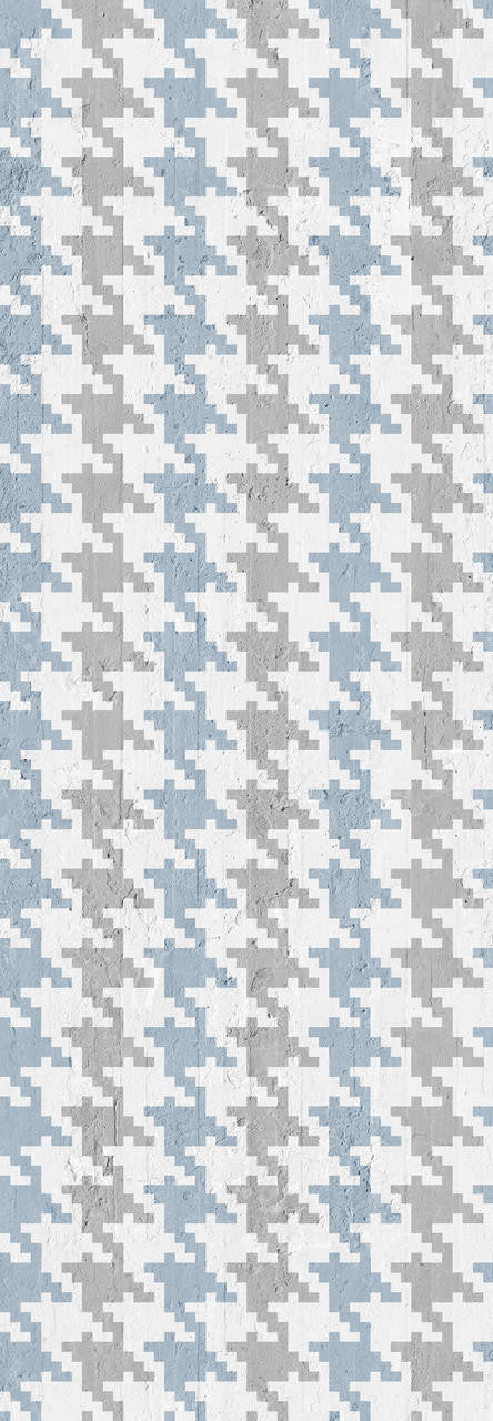 Emanuele Pangrazi Navy and Grey Pied De Poule Wallpaper