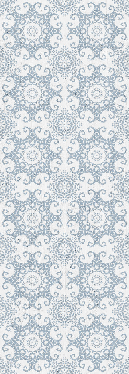 Emanuele Pangrazi Navy Geometric Damask Wallpaper