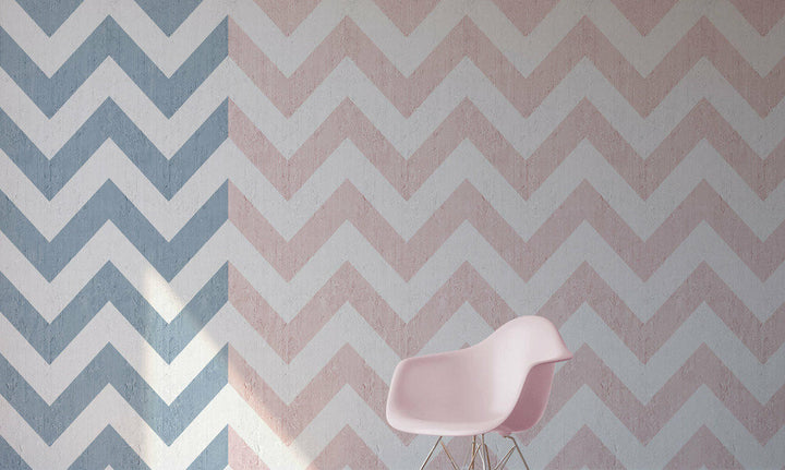 Emanuele Pangrazi Navy Geometric Stripes Wallpaper