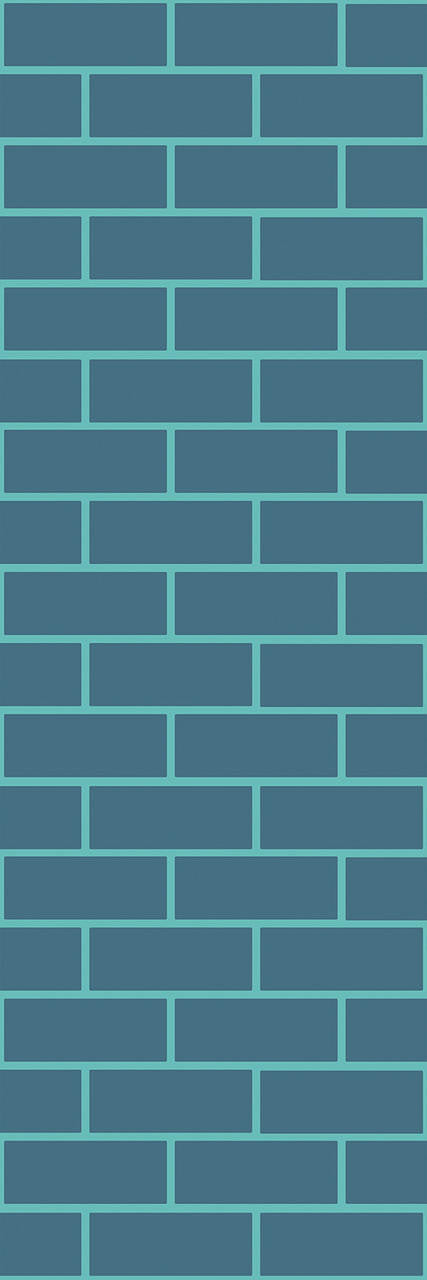 Emanuele Pangrazi Petroleum and Aquamarine Brick Outline Wallpaper