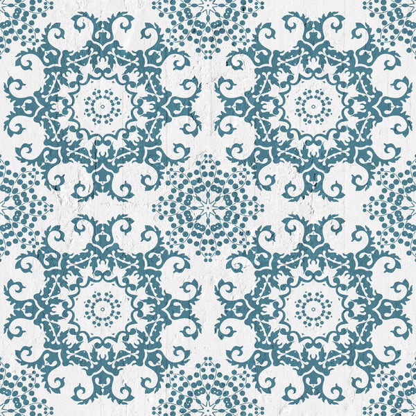 Emanuele Pangrazi Petroleum Geometric Damask Wallpaper