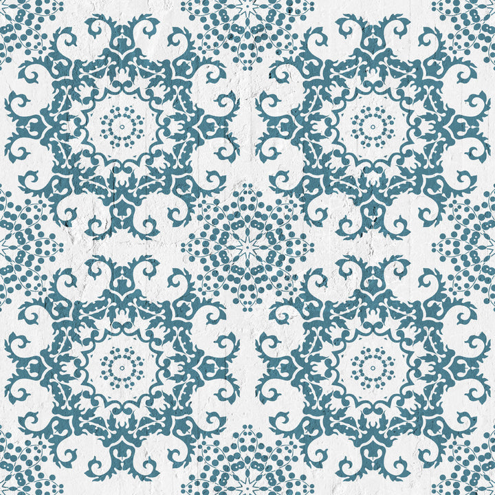 Emanuele Pangrazi Petroleum Geometric Damask Wallpaper