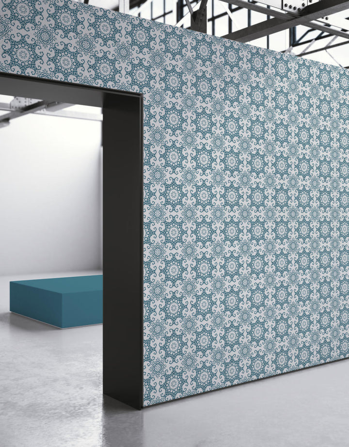 Emanuele Pangrazi Petroleum Geometric Damask Wallpaper