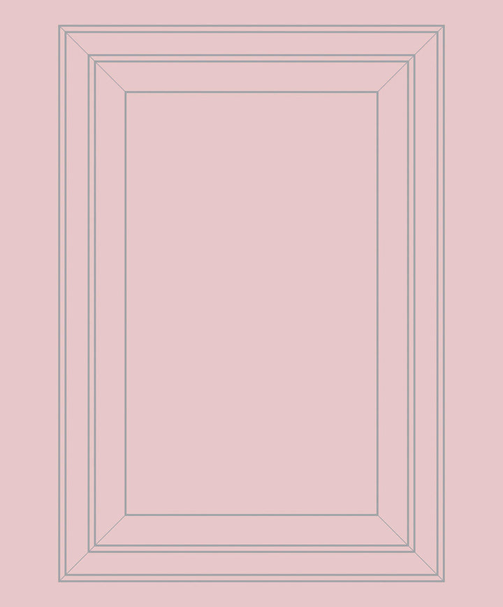 Emanuele Pangrazi Pink and Grey Panel Outline Wallpaper