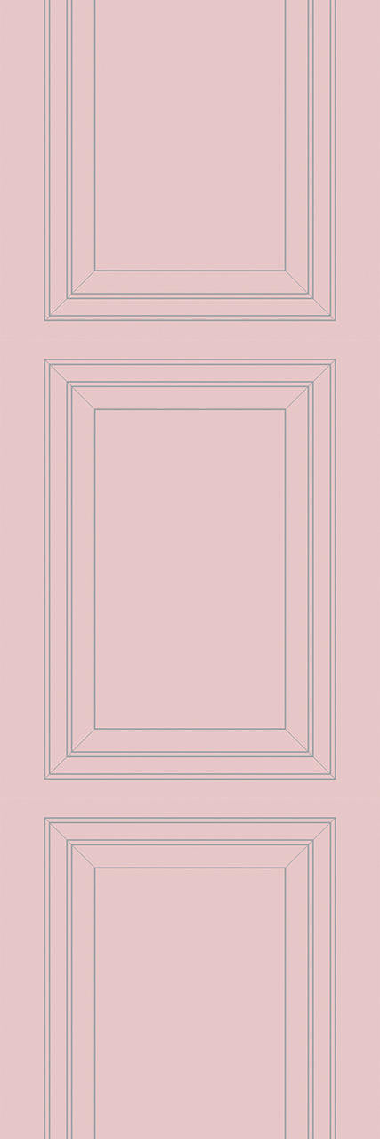 Emanuele Pangrazi Pink and Grey Panel Outline Wallpaper