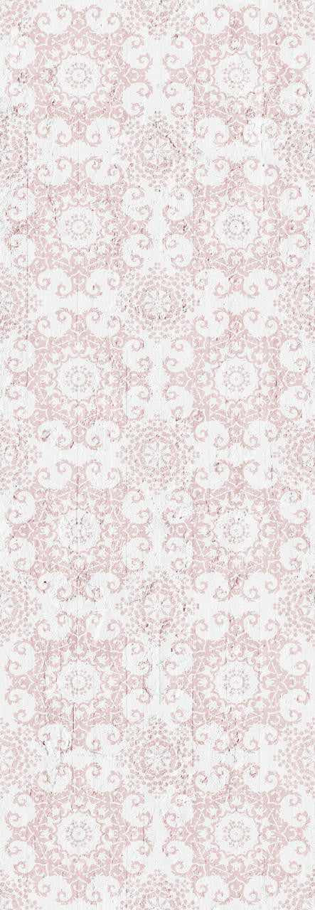 Emanuele Pangrazi Pink Geometric Damask Wallpaper