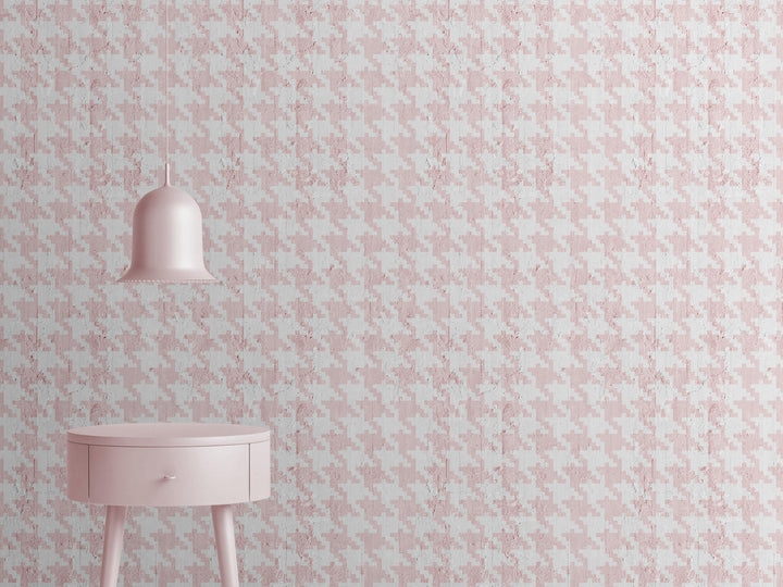 Emanuele Pangrazi Pink Pied De Poule Wallpaper