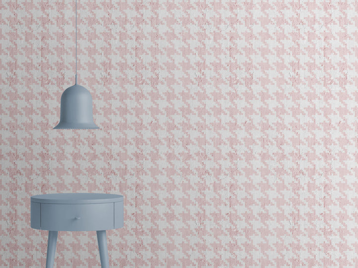 Emanuele Pangrazi Pink Pied De Poule Wallpaper