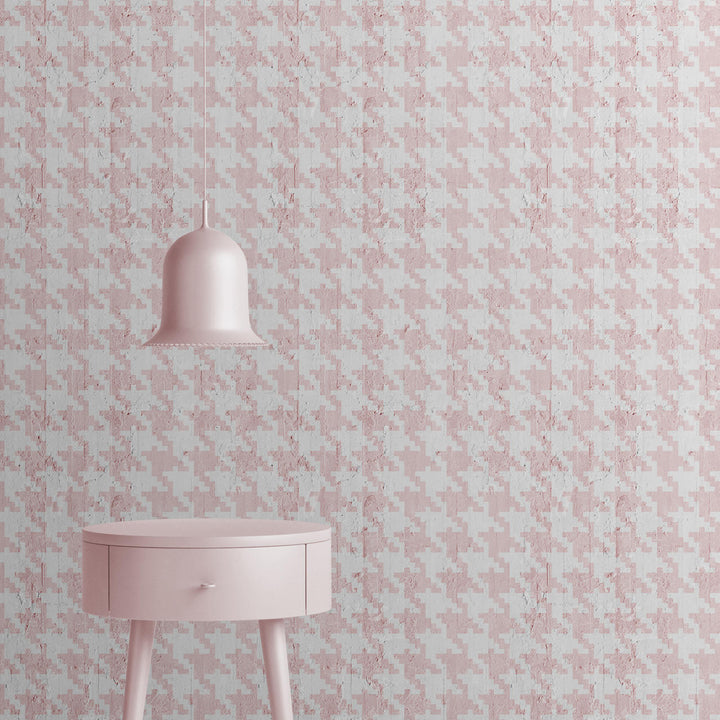 Emanuele Pangrazi Pink Pied De Poule Wallpaper