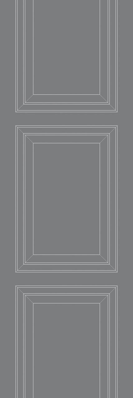 Emanuele Pangrazi Tonal Grey Panel Outline Wallpaper