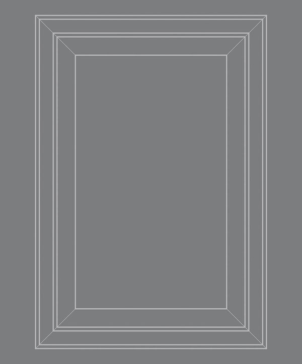 Emanuele Pangrazi Tonal Grey Panel Outline Wallpaper