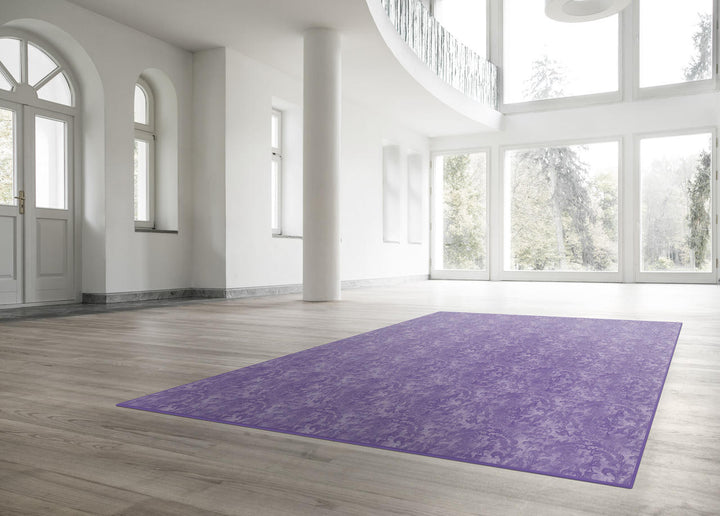 Helen Hooper Amethyst Damask Rug