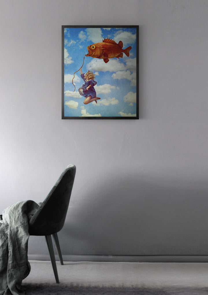 Himitsuhana Expectations Fly High Framed Printed Canvas