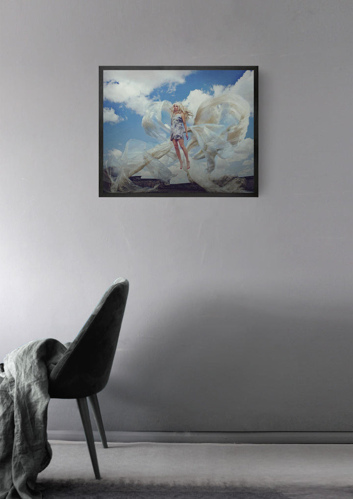 Himitsuhana Space does not exist Framed Printed Canvas