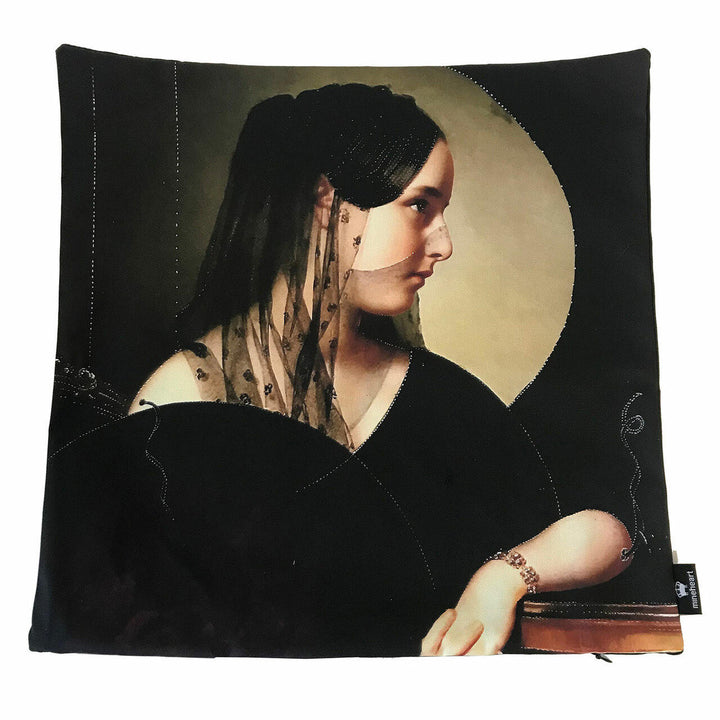 Joao Figueiredo A Lover Profile Cushion Cover