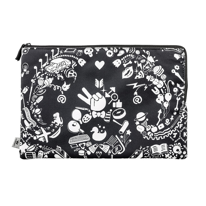 Kirin Young Black New World Damask Clutch