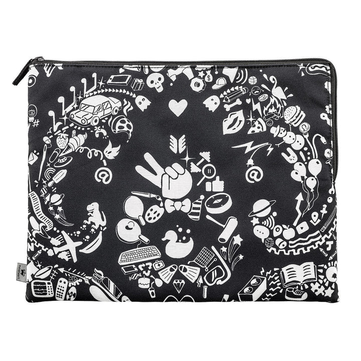 Kirin Young Black New World Damask Clutch