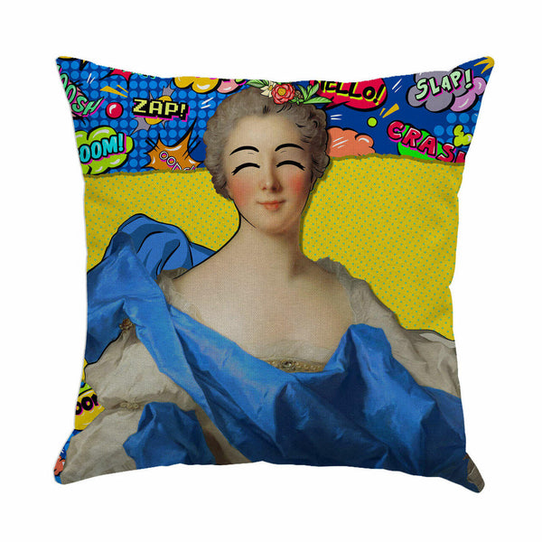 Kirin Young Comic Strip Yellow Lady Cushion