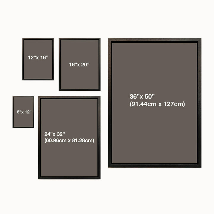 Mineheart Black float frame size options