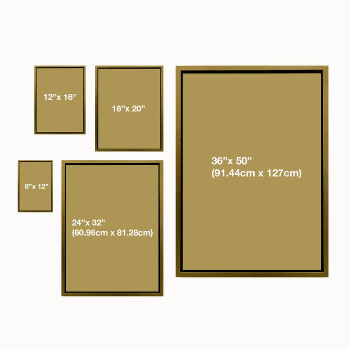 Mineheart Gold float frame size options