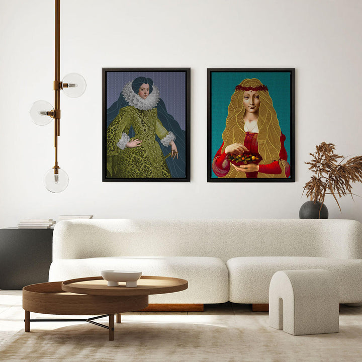 Noble Barbara wall art teal