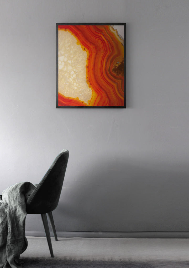 Michael Banks Geode 4 Framed Printed canvas