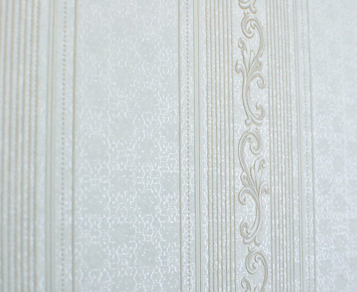 Mineheart Audley Decorative Stripe wallpaper - Cream