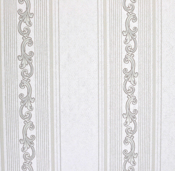 Mineheart Audley Decorative Stripe wallpaper - Warm White