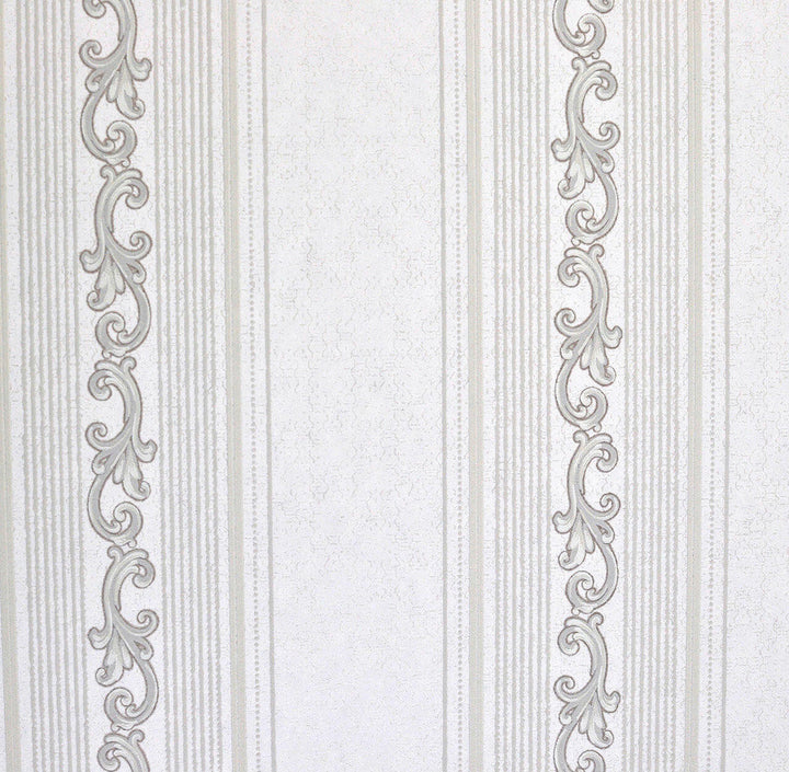 Mineheart Audley Decorative Stripe wallpaper - Warm White