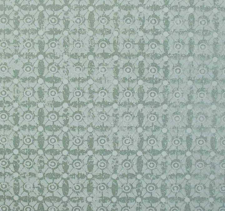 Mineheart Classico Tile Pattern wallpaper - Silver Green