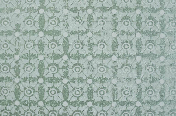 Mineheart Classico Tile Pattern wallpaper - Silver Green