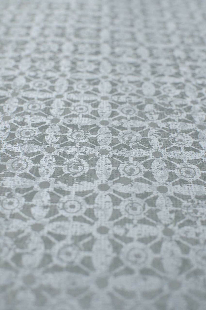 Mineheart Classico Tile Pattern wallpaper - Silver