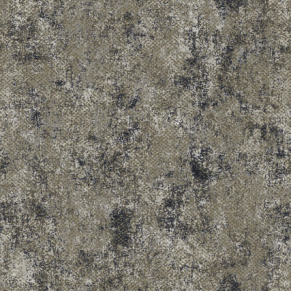 Mineheart Moderna Grid Stucco wallpaper - Khaki and Midnight