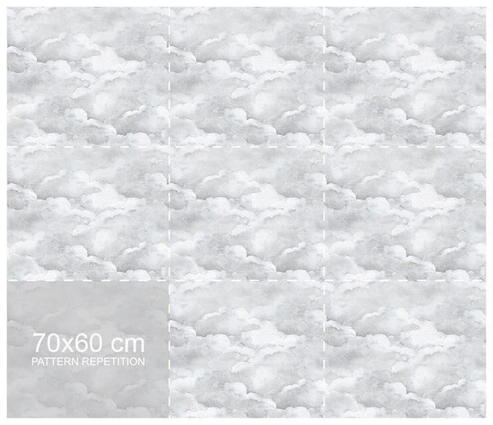 Mineheart Pale Grey Clouds Wallpaper